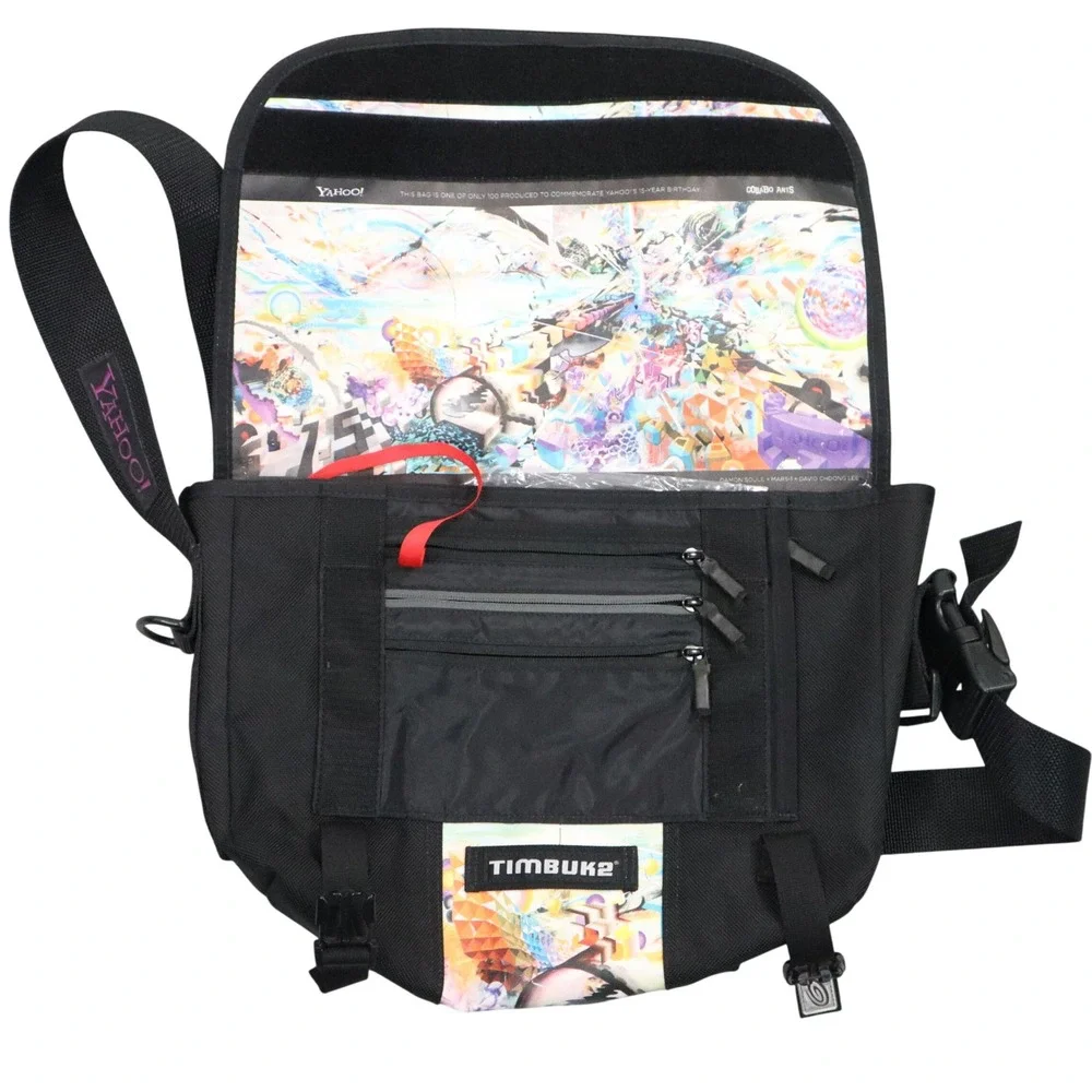 Timbuk2 Yahoo 15th Anniversary Messenger‎ Bag 1 of 100 Mens OS Black 2010 Rare